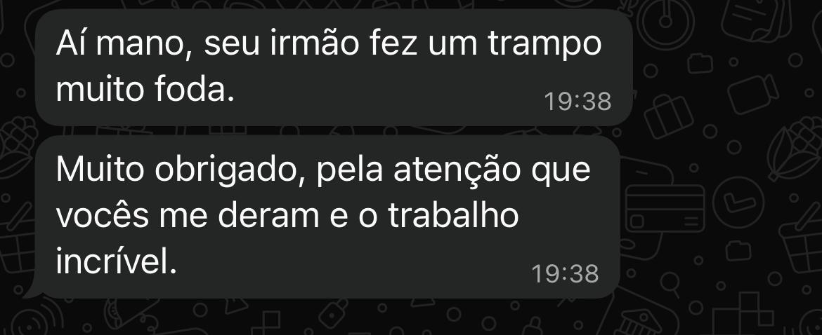 Depoimento de cliente — Ciero Tattoo